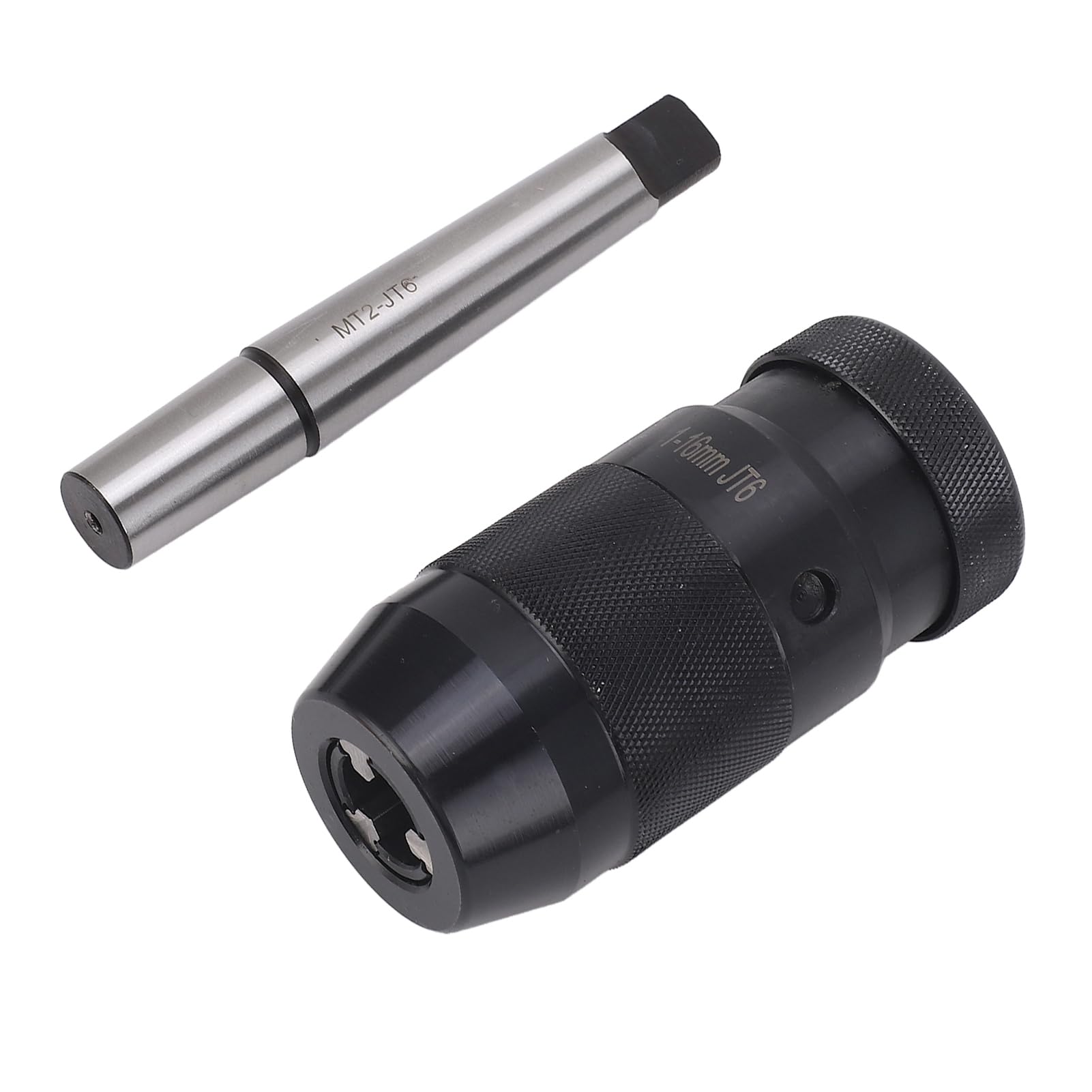 Mandrino per trapano autoserrante 1-16mm Mandrino per trapano manuale senza chiave ad alta precisione con gambo MT2 JT6 Acciaio ad alto tenore di carbonio resistente all'usura per
