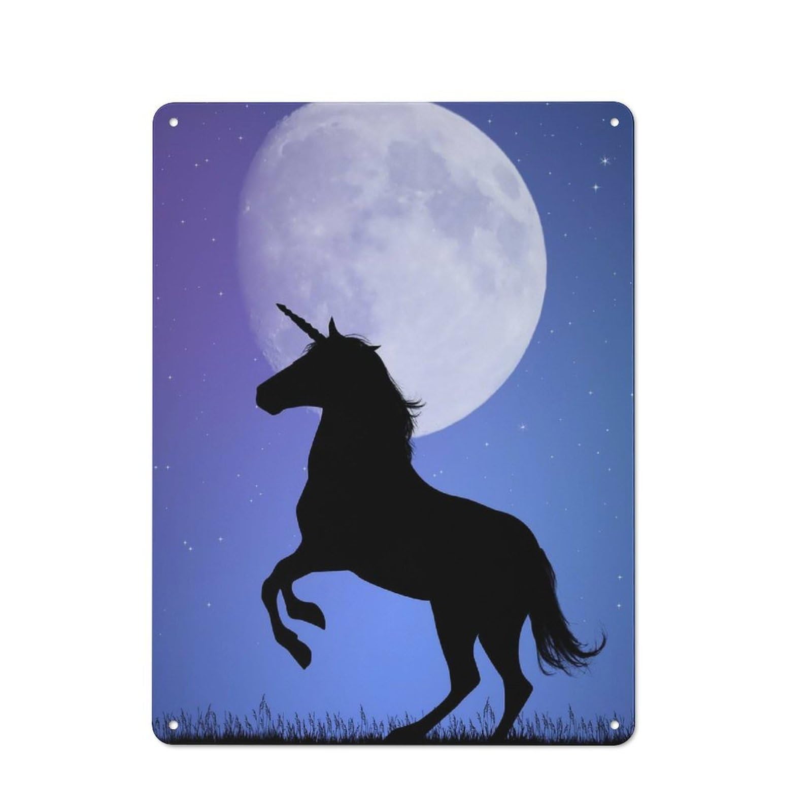 Junmoney Unicorn Horse Fantasy-1 Unicorn Horse Fantasy Retro Tin Sign 40X30cm For Lounge Or Reading Corner, Gift For Lounge Decor Fans During The Christmas Season