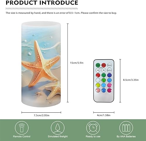 Vista 118 de Velas LED sin llama personalizadas que funcionan con pilas con temporizador remoto que cambia de color, personaliza fotos y texto, hazlo tú mismo tu