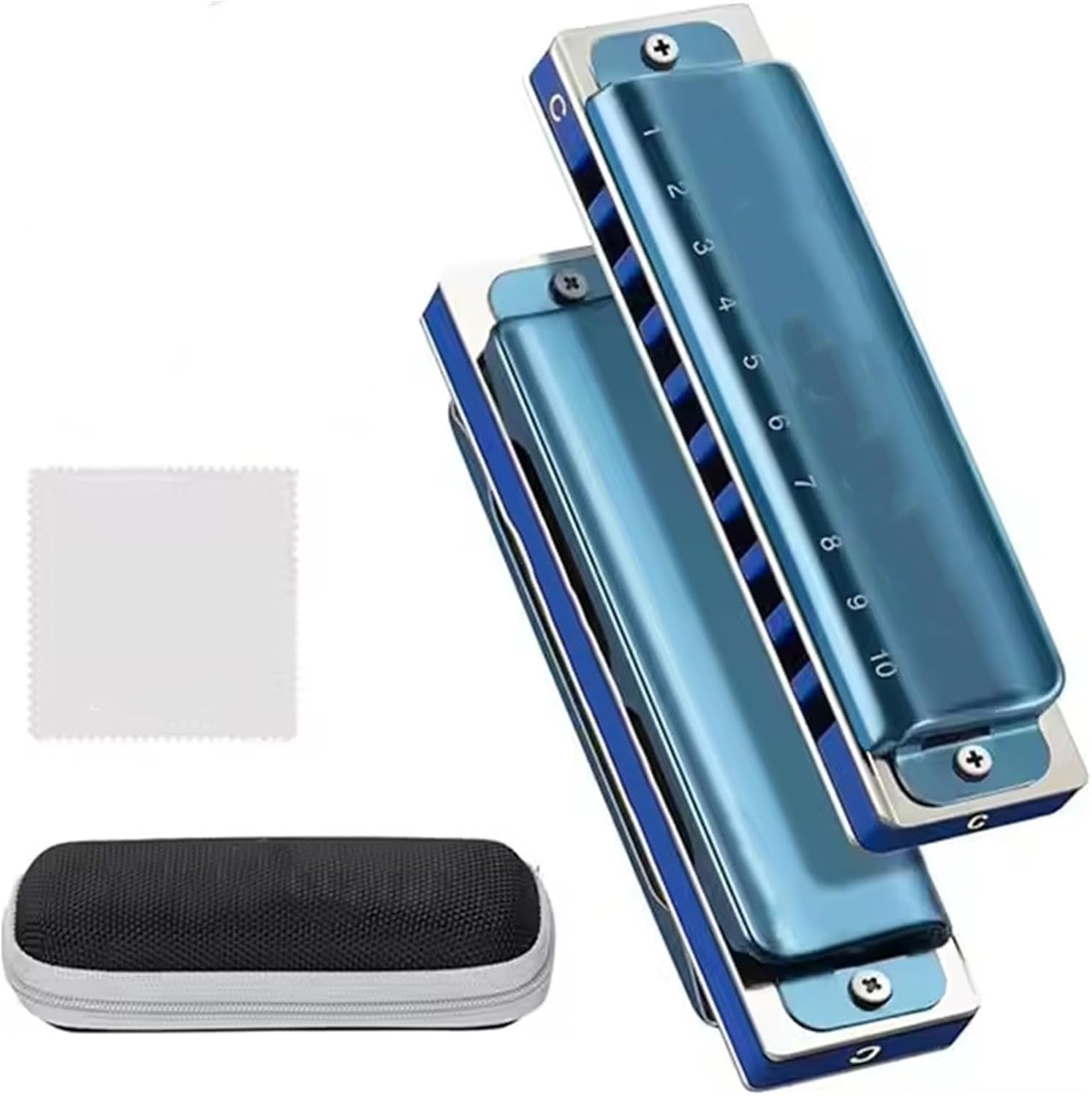 10穴ブルーハーモニカプロパフォーマンス練習用楽器 Cハーモニカ