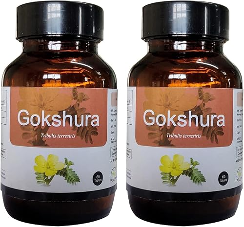 Bluenile Herb Essential Gokshura (Tribulus Terrestris) - Tableta de 500 mg - 60 pies (paquete de 2)