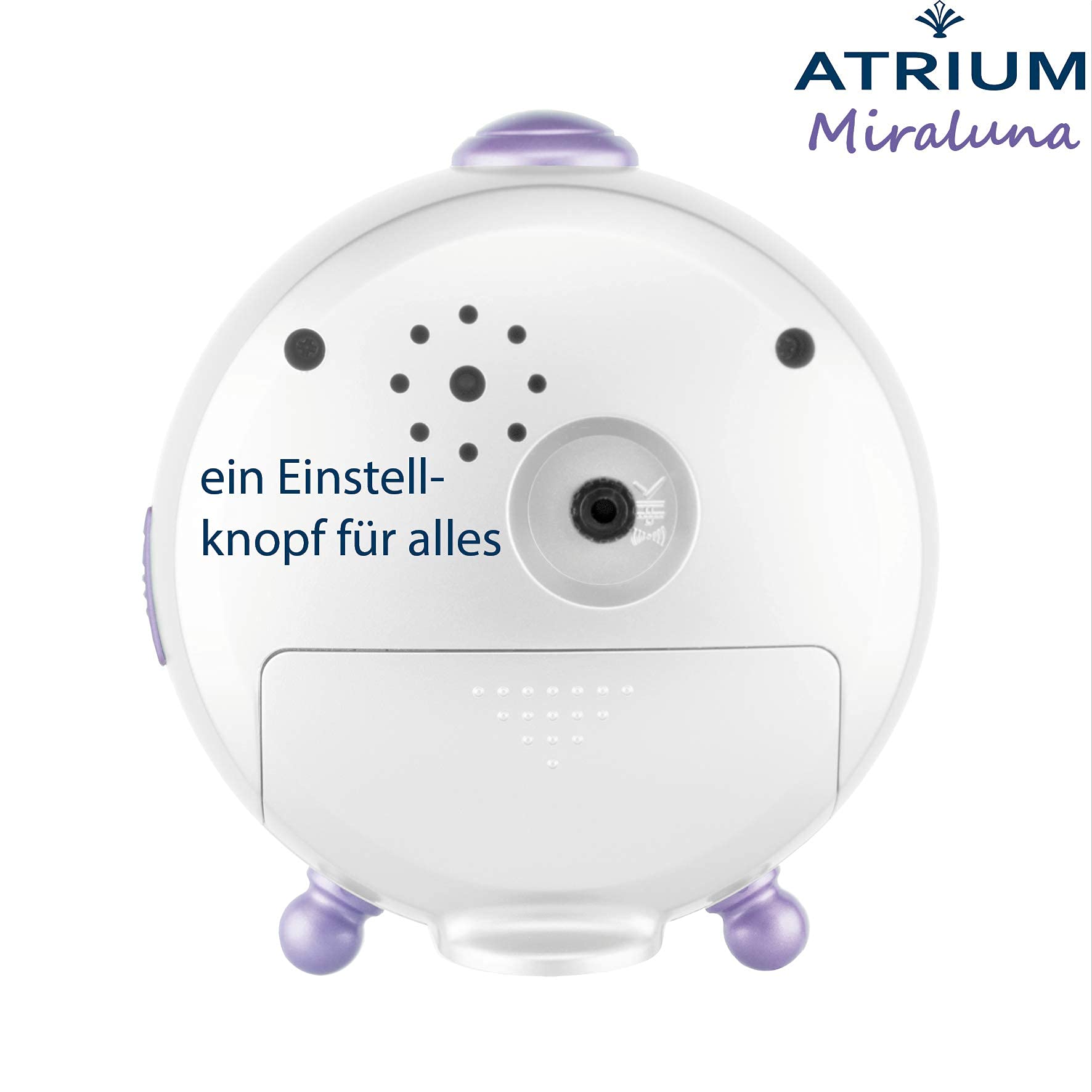Atrium Miraluna A932-0 Réveil enfant fée licorne quartz lumineux snooze blanc