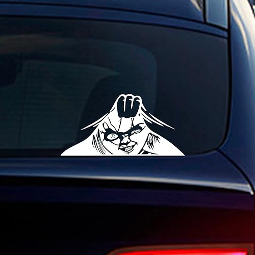 Divertida calcomanía de aterrador para automóvil, Nouiroy 2 unidades, divertidas calcomanías de terror para autos, calcomanías de vinilo