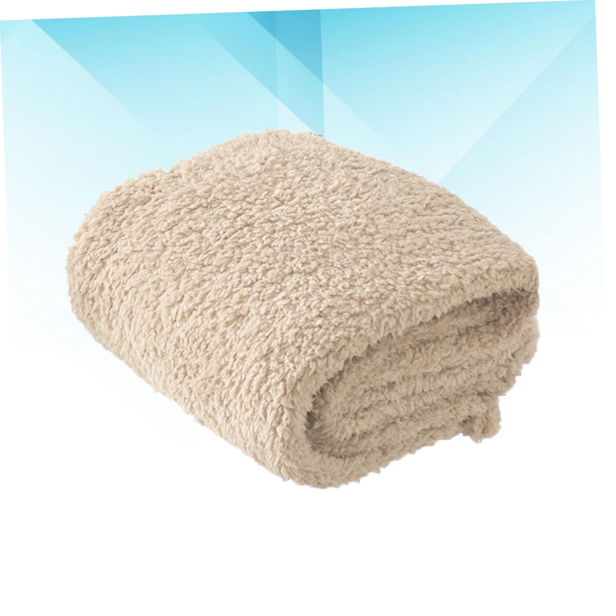 Plüsch Haustierkissen für Katze und Hund, Schlafmatte, Größe L, Beige