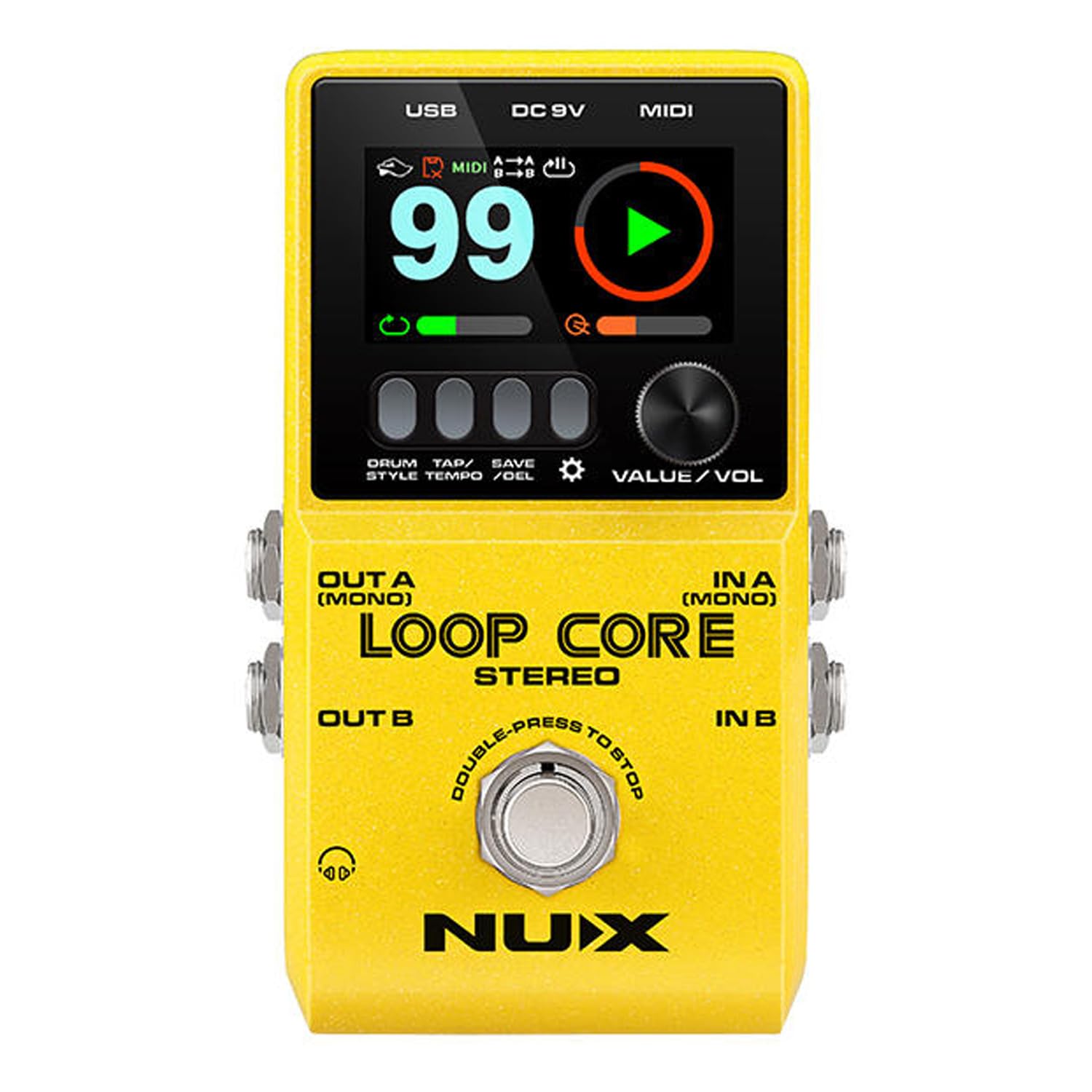 Nux Loop Core - Dispositivo stereo per chitarra e basso + alimentatore di rete Keepdrum