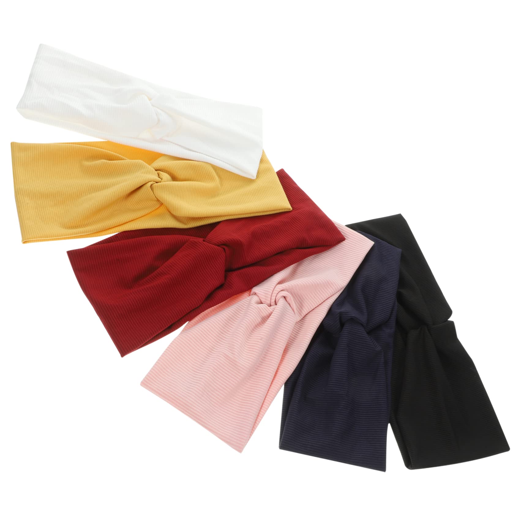 MAGICLULU 2 Set Di Fasce Larghe Ed Elastiche Per Donne Fascia Per Da Yoga Fascia Con Nodo Per Donne Per Da Allenamento Accessori Decorativi Per 6 Pezzi*2