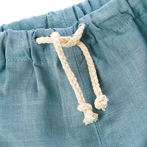 Kids Baby Drawstring Linen Haram Pants Toddler Boys Girls Spring Summer Casual Lounge Gauze Pants Hemp Clothing3