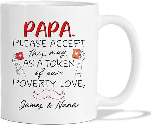 Miniatura 12 de Taza con texto en inglés "Best Papa Ever", tazas personalizadas para papá, tazas con foto personalizadas, regalos de hijo, hija, niños, taza de Taza