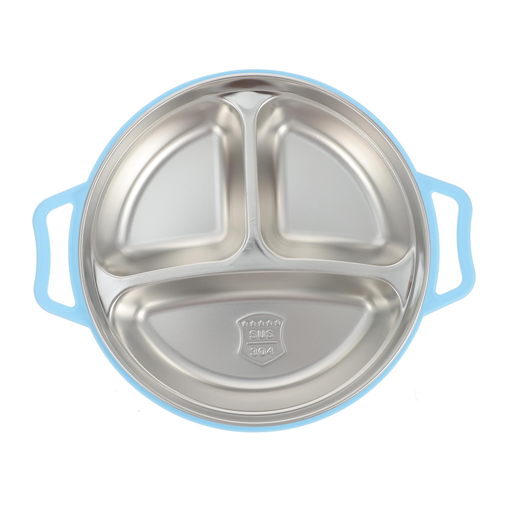 Ciieeo Boys and Girls Dinner Plate Baby Compartment Plate Portion Control for Children