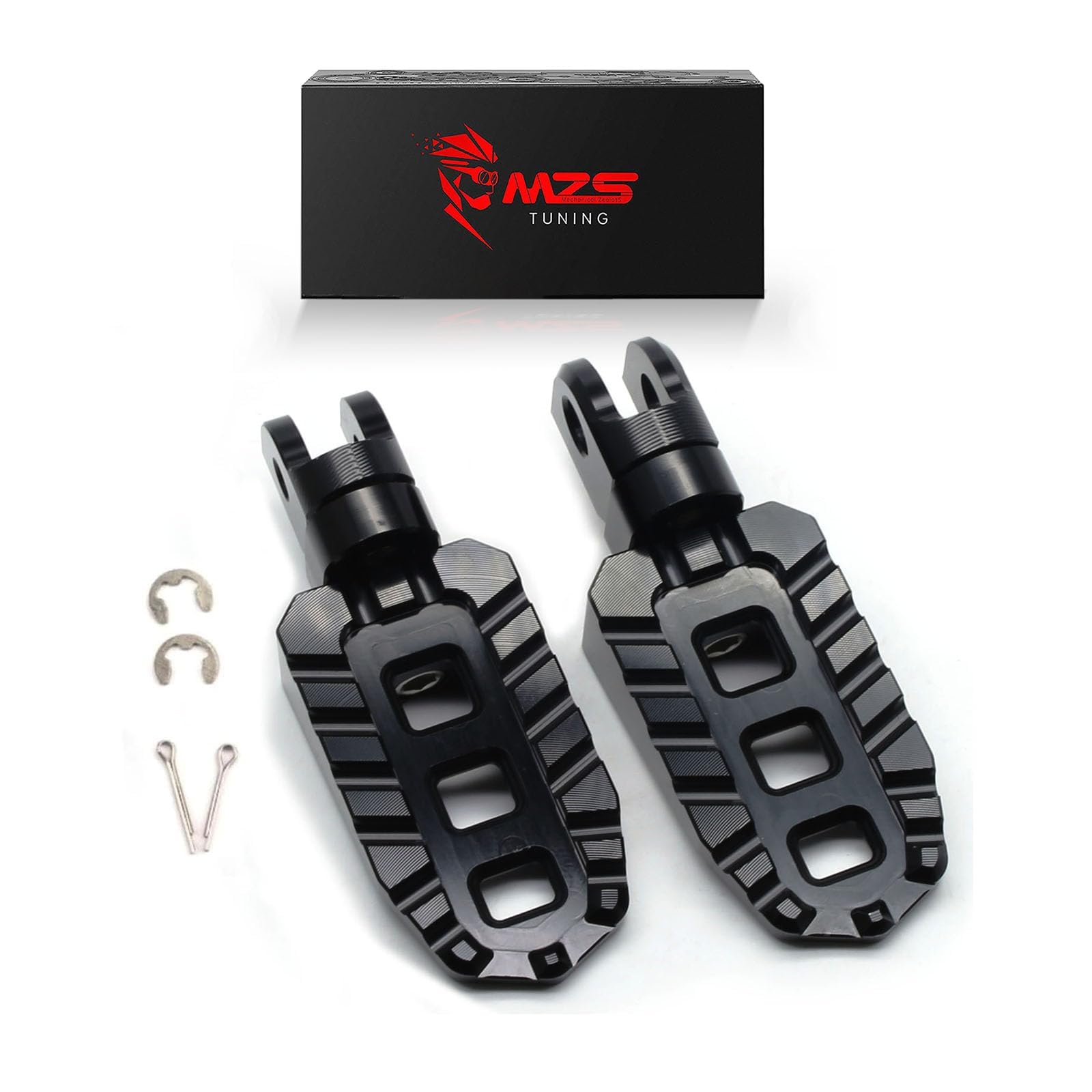 MZS Motorcycle Rider Foot Pegs for Vstrom 250 650 650XT 1000 1050 Adventure