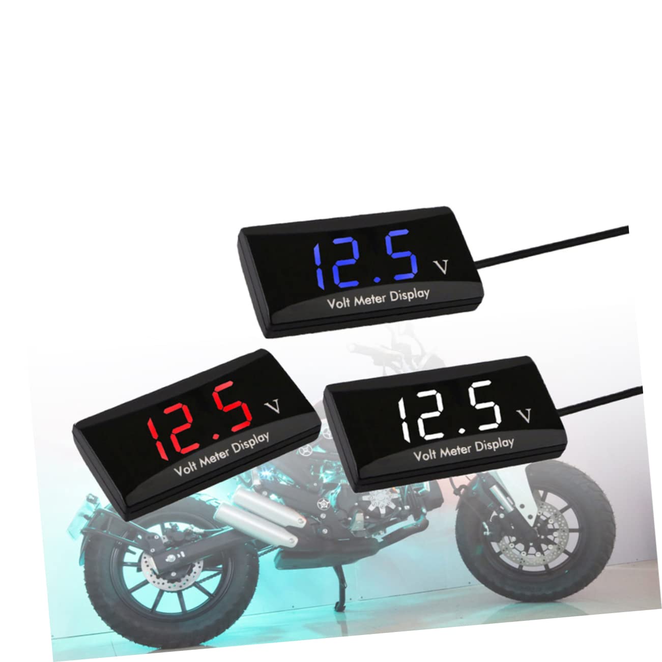 TIDTALEO 12v Automotive Multimeter Digital Voltmeter Led Display Dc Precision Voltage Gauge for Car Motorcycle Boat