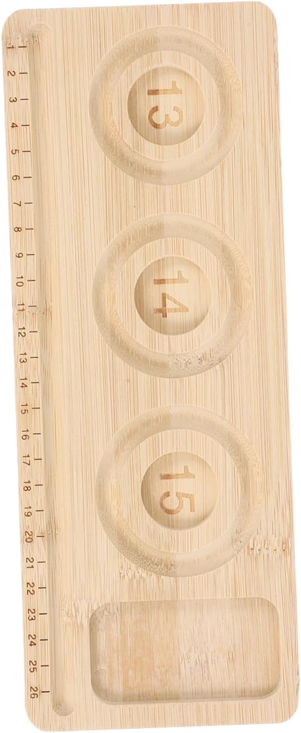 DOITOOL Bead Board Tray for Jewelry Making Wooden Beading Mat Multiple Compartments for Organized Bracelet and Necklace Design Portable and Lightweight Craft Tool for Jewelry Projects