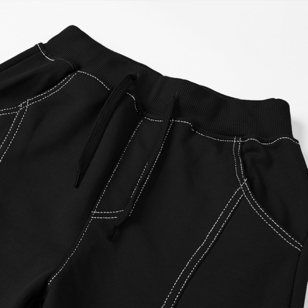 SHOOYING Boy's Baggy Cotton Sweatpants Casual Elastic Joggers Pants, 4-16 Years - Image 4