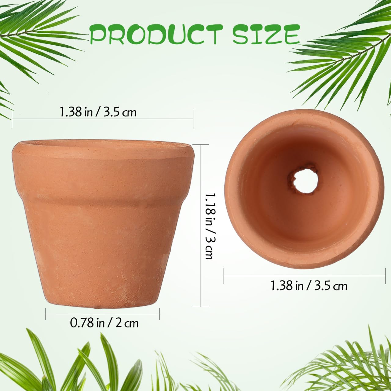 12 Mini Vasi In Terracotta 3x3 Cm – Argilla Rossa – Per Cactus, Pi Grasse E Bomboniere