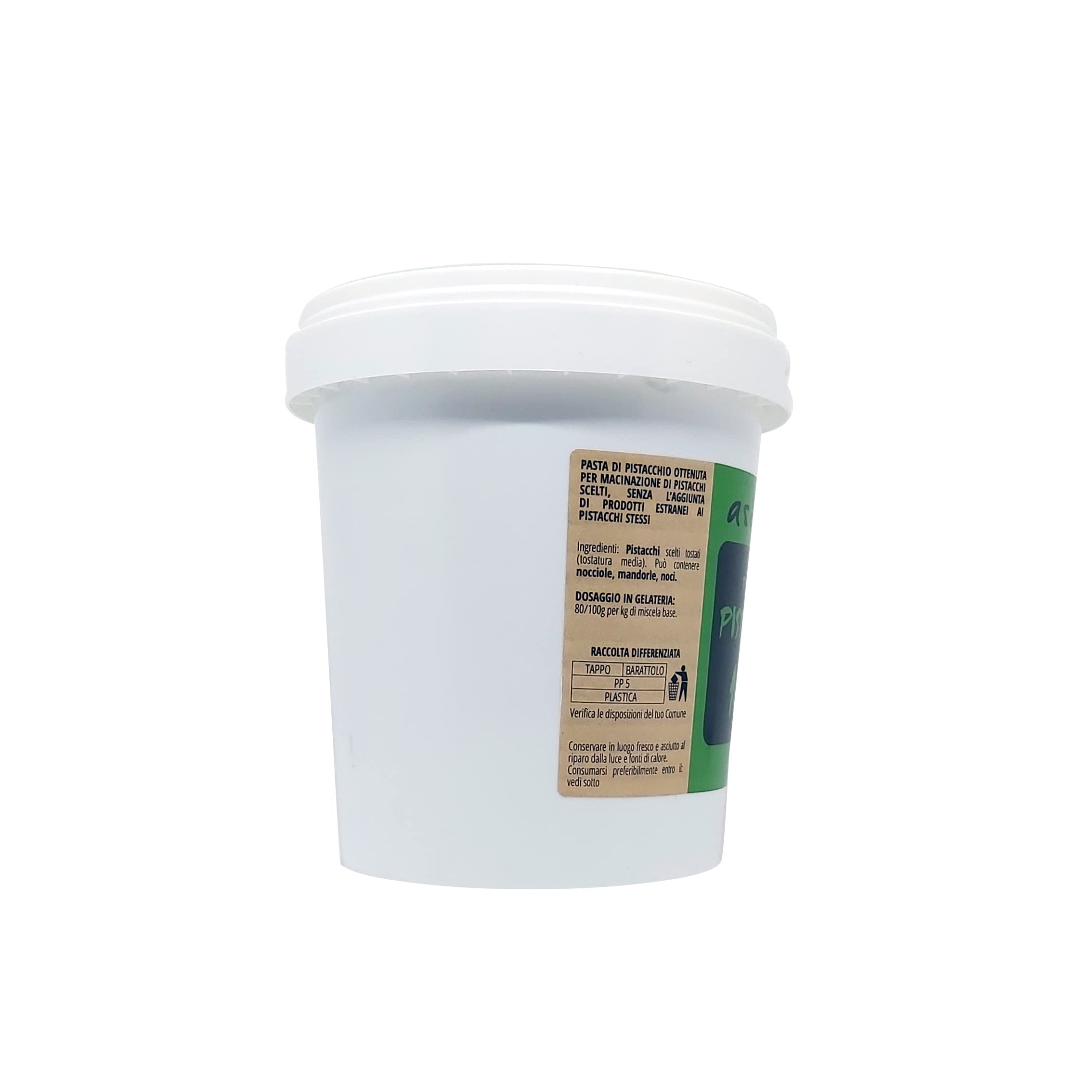 Astensis Pasta 100% di Pistacchio 1000g - Crema di Pistacchio Ottenuta per Raffinazione a Pietra di Pistacchi Scelti, Senza l'Aggiunta di Prodotti Estranei ai Pistacchi Stessi - 1 Kg