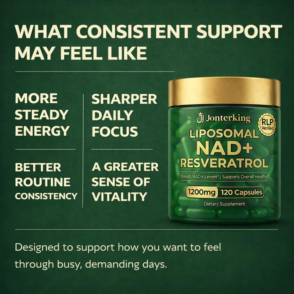 NAD+ Supplement, 1200mg 120 Capsules Nicotinamide Riboside with Resveratro | Boost NAD+ Levels, Cellular Energy & Healthy Aging Support | 60 Serving
