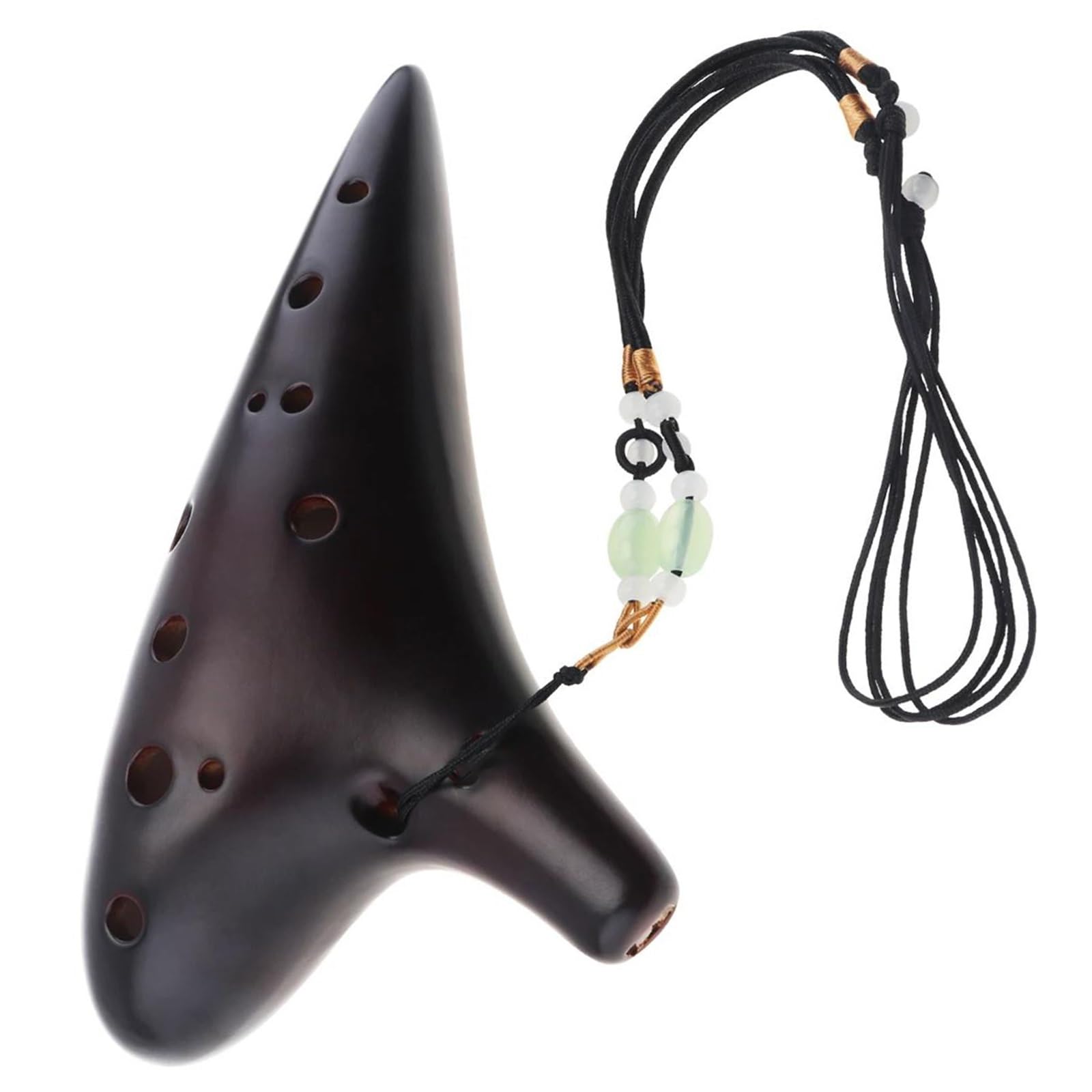 Ocarina Standard Ocarina in ceramica a 12 fori in Do alto facile da suonare | Timbro ricco e pieno, gamma compatta e leggera, equilibrata