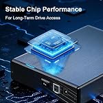 GODO USB 3.0 to 3.5 Inch Hard Drive Enclosure, Vertical External Hard Drive Docking with Stand for 3.5 inch SATA HDD SSD, Aluminum Alloy Drive Case Support Up to 18TB with UASP,Power Adapter