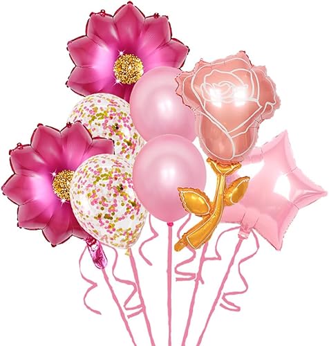 Miniatura 1 de 5 globos de cumpleaños de girasol de papel de aluminio con forma de girasol para sol de verano, cumpleaños, baby shower, decoración de fiesta de