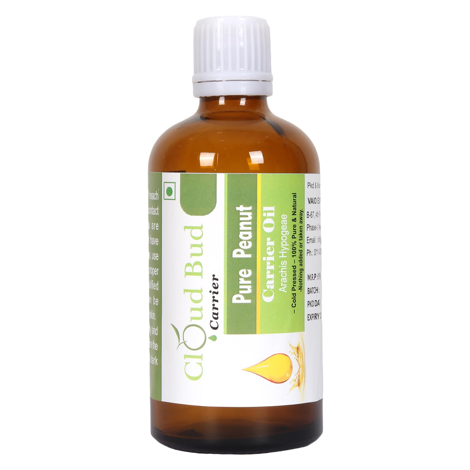 Pure Peanut Carrier Oil 1250ml 42oz Arachis Hypogeae 100% Pure and Natural Cold Pressed