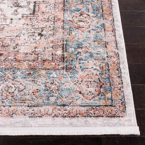Tapete SAFAVIEH Shivan Collection 9 x 12 ft Gris/Azul miniatura 4
