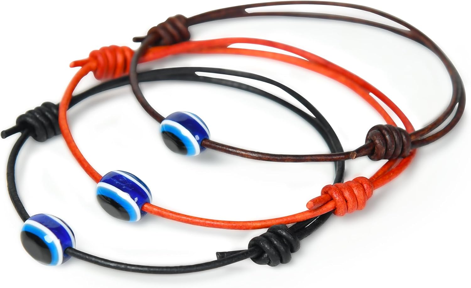 GENIQUE Real/Genuine Leather Bracelet for Men, Adjustable Mens Leather Bracelet, Leather Cord Bracelet - Image 6