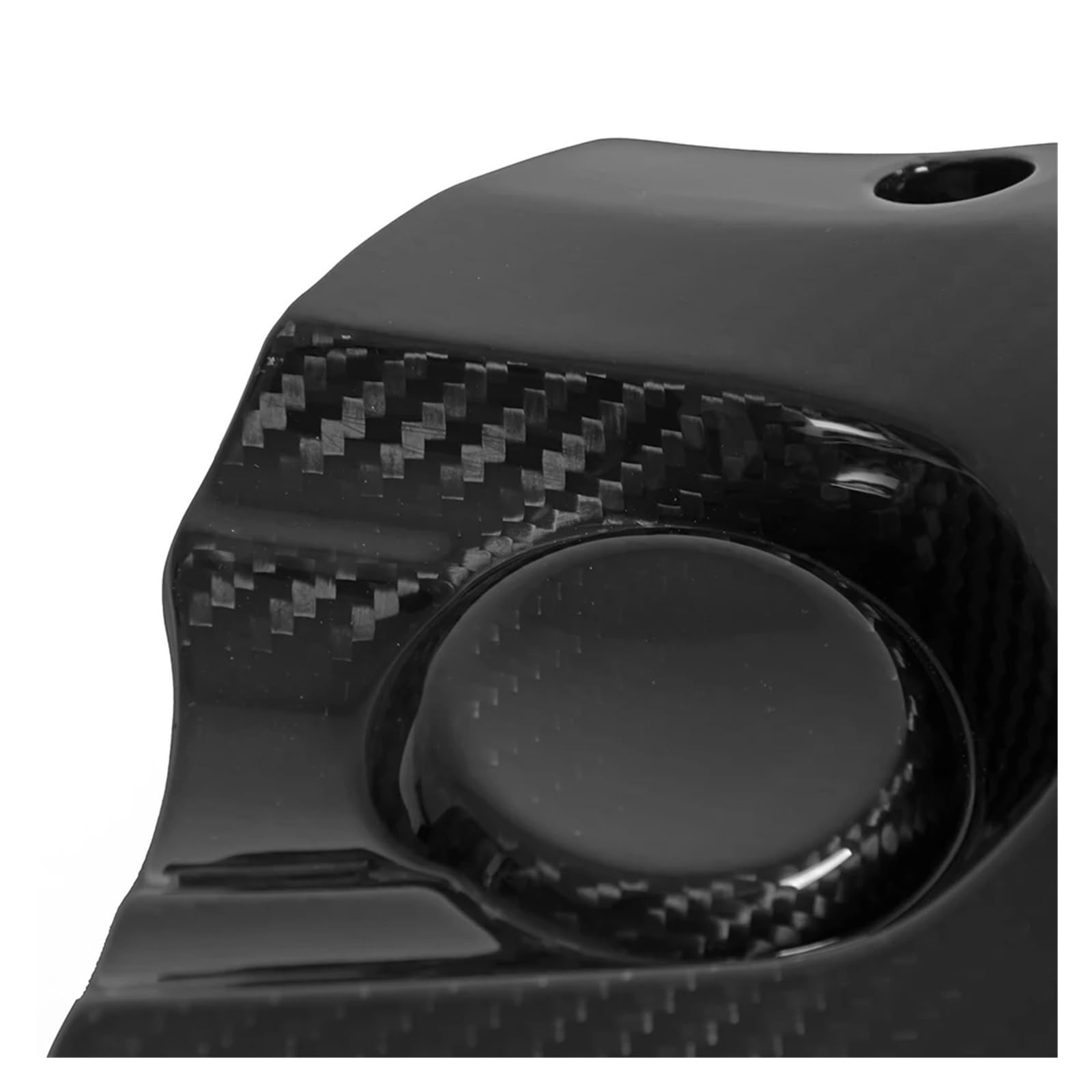 Cubierta De Carenado Compatible con Cadena Y Piñón Motor Motocicleta, Fibra Carbono, Compatible con Yamaha MT-07 (2018-2019) Sprocket Chain Cover Piñón De Motor Cubierta