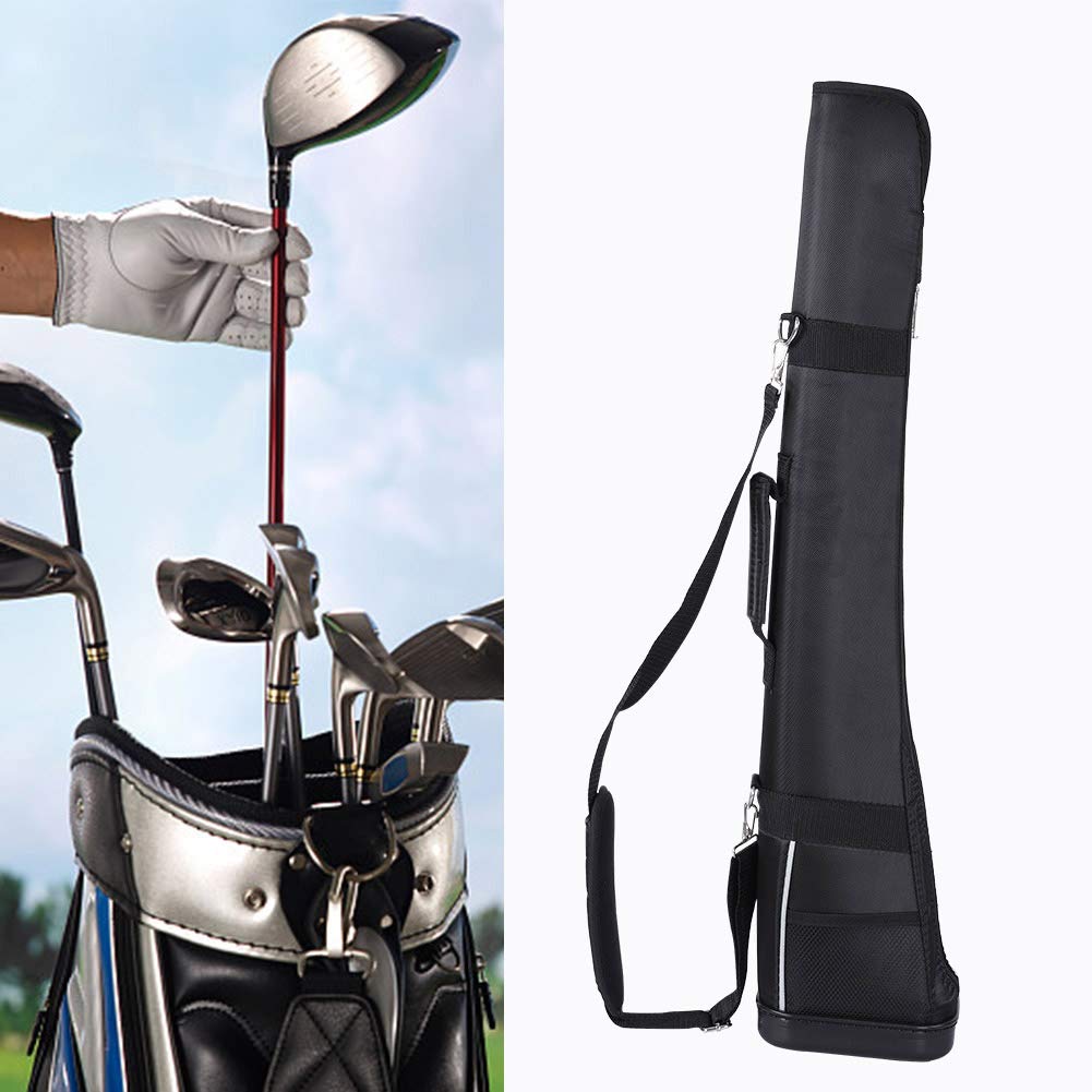 Bolsa Portátil de Nailon para Palos de, Duradera para Práctica y Entrenamiento de 3 Palos, Ligera, Rosa, para Hombres y Mujeres, 31,4x6,29x4,72 Pulgadas