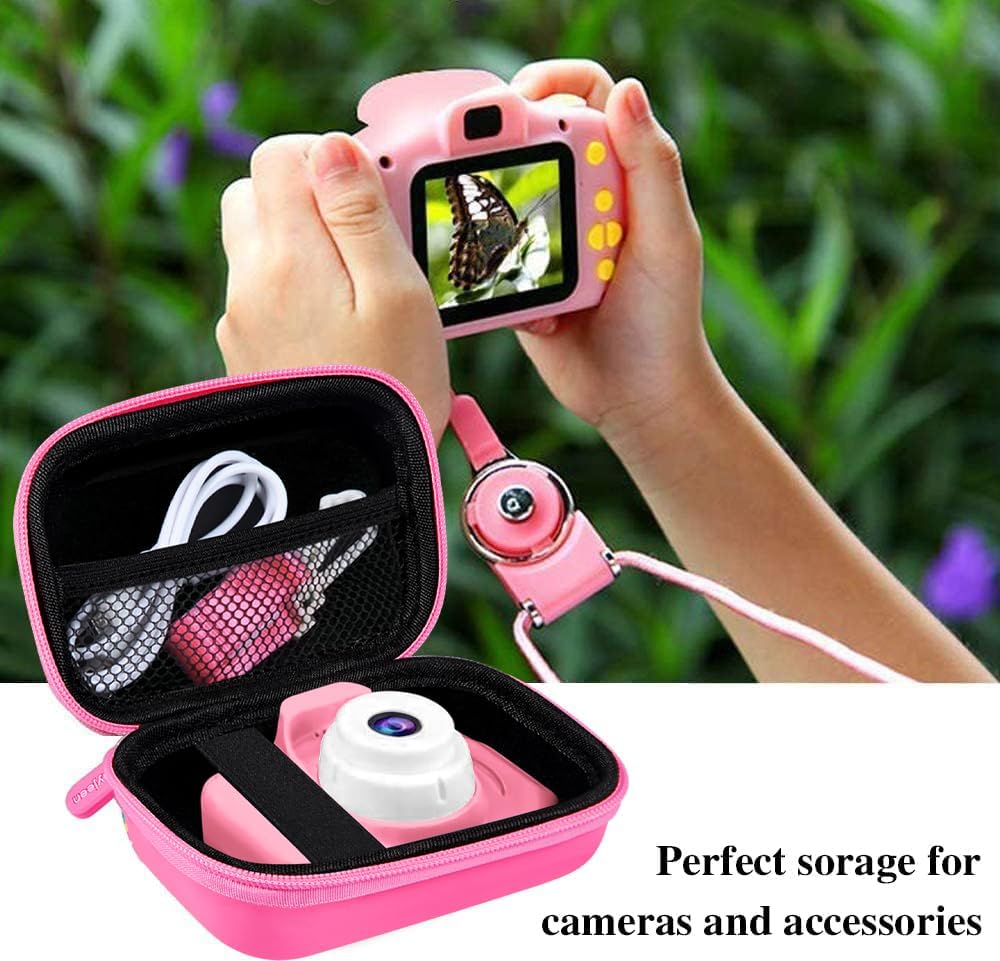 CADDLE & TOES Kids Camera for Girls Boys,Kids Selfie Camera 13MP 1080P HD Digital Video Camera for Toddler,Christmas Birthday Gifts for 4+ to15 Years Old Children (Pink Camera Case with SDCard) - Image 2 thumbnail