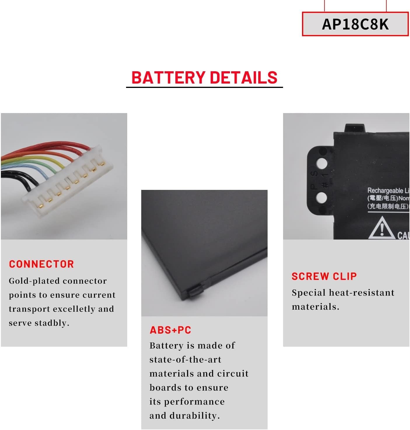 Wefly AP18C8K Laptop Battery Compatible for Acer Aspire 5 A514-54