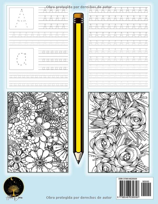 Miniatura 2 de CALIGRAFÍA DE REPASO PARA MENTES DESPIERTAS ADULTAS EJERCICIOS DE ESCRITURA PARA PERSONAS MAYORES LIBRO DE ACTIVIDADES CON LETRAS DEL ABECEDARIO Y