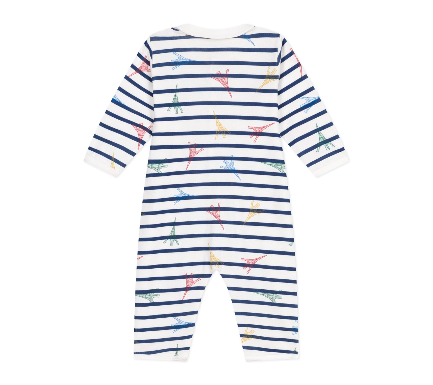 Petit Bateau Uniseks, dobry sen bez stóp, biały/wielokolorowy., 3 miesięcy