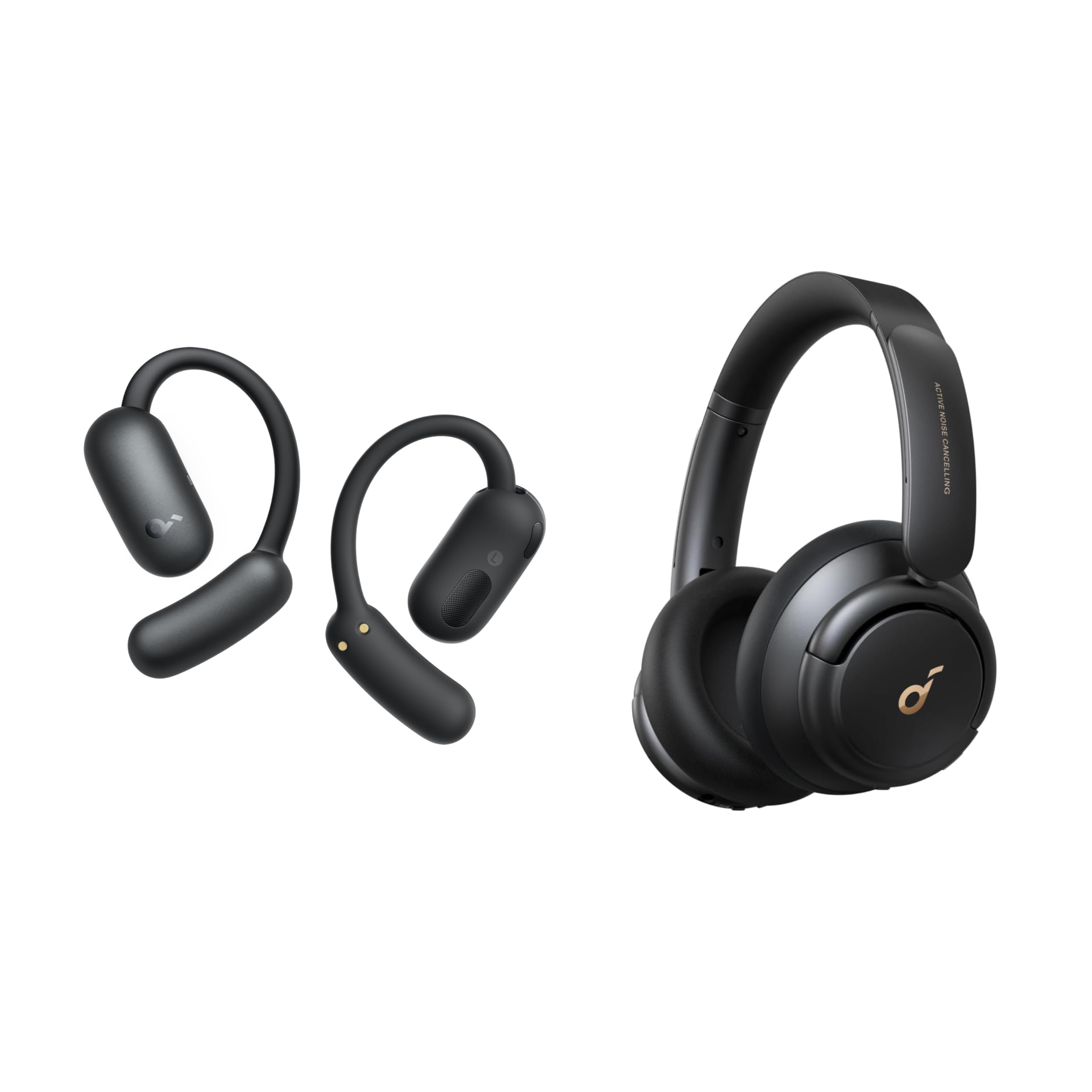 Soundcore AeroFit 2 by Anker Open-Ear Headphones with Life Q30, Adjustable Ear Hooks, Snug Fit, Rich Bass, Hi-Res Wireless Audio, 42H Playtime, Bluetooth 5.4, App Control, IP55, AI Clear Calls