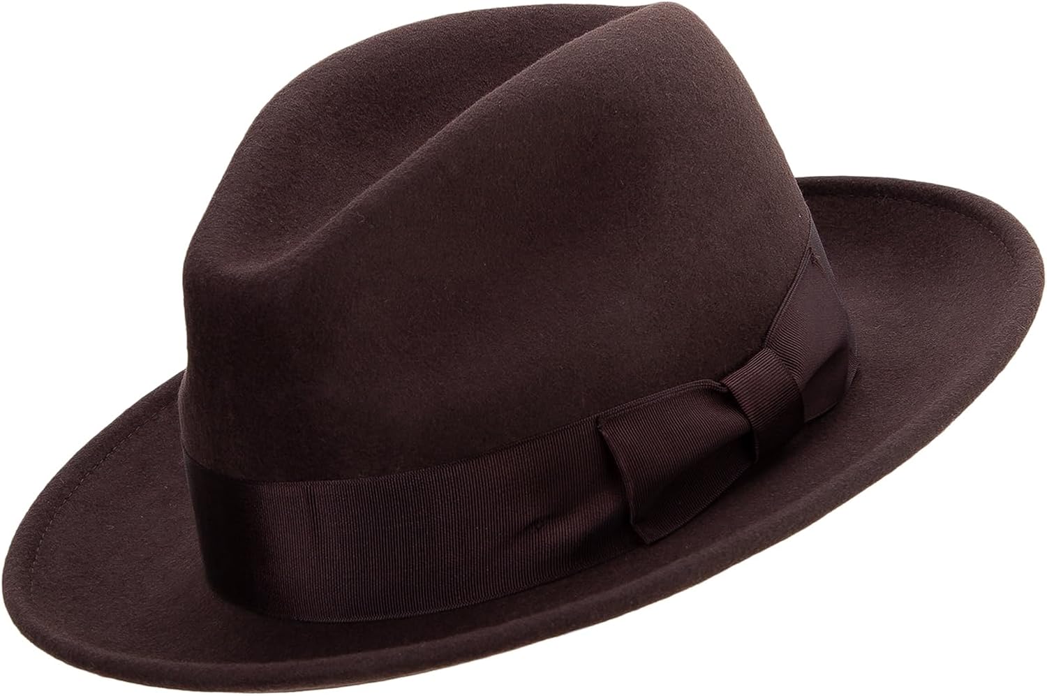 Jeanne Simmons Men's Wide Ribbon Band Fedora Hat