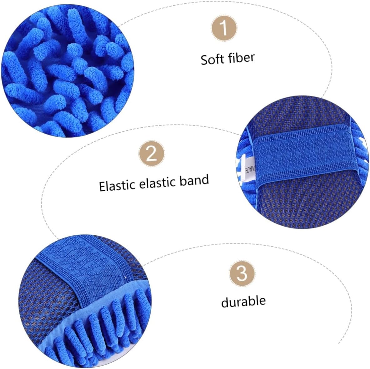 Alipis 3sets Car Wash Gloves Durable Auto Cleaning Mitts for Scratch Car Detailing Multi Purpose Wash Tool for Vehicles and Floors High Wear Resistance 2pcs*3