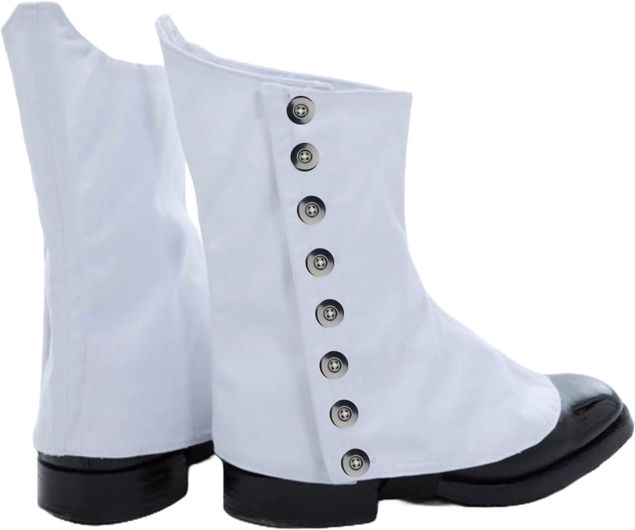 Kilt EmporiumTraditional Piper Drummer Spats - Highland Uniform Footwear with Authentic Buttons, Secure Fit