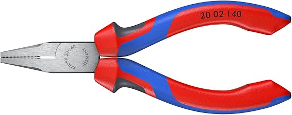 KNIPEX 20 02 140 Flat Nose Pliers-Comfort Grip