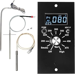 Digital Thermostat Kit for Pit Boss Pellet Grills, Pit Boss Grill Replacement Parts, Digital Grill Thermometer Pro Controller with RTD Temperature Probe, Meat Probe and Hot Rod Ignitor