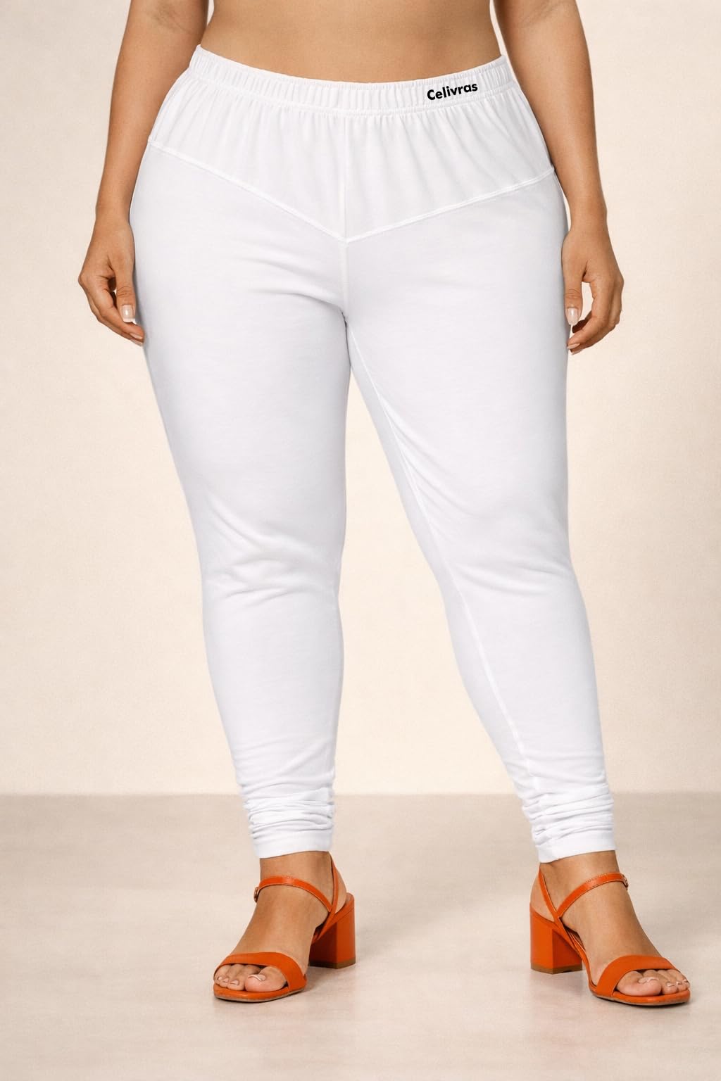 Women's Plus Size Cotton Blend Ankle Length Leggings | Stretchable Full Length Pant | Soft & Comfortable Regular Fit-picture-54