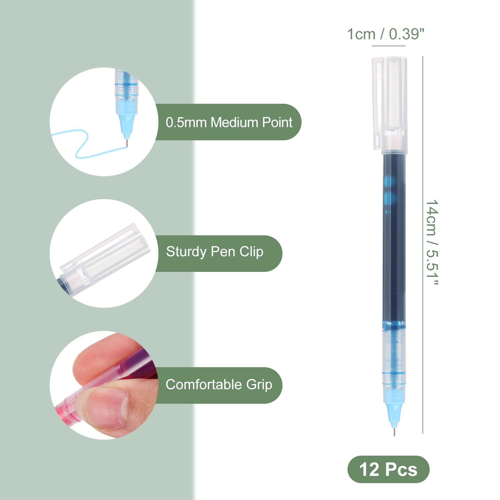 M&G Gel Pen Medium Point 0.5mm - Image 2