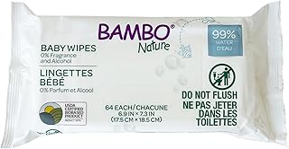 Bambo Nature USDA Certified Biobased Baby Wipes 64 Count