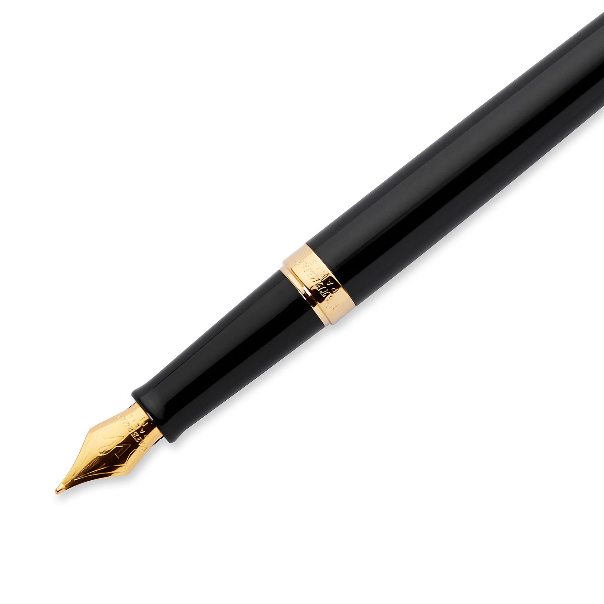 Waterman Hémisphère Füllfederhalter & Kugelschreiber Set mit Gravur – Luxus Schreibset, Personalisierbar als Geschenk für Geburtstags-, Jubiläums- und Weihnachtsgeschenke (Black G.T.)