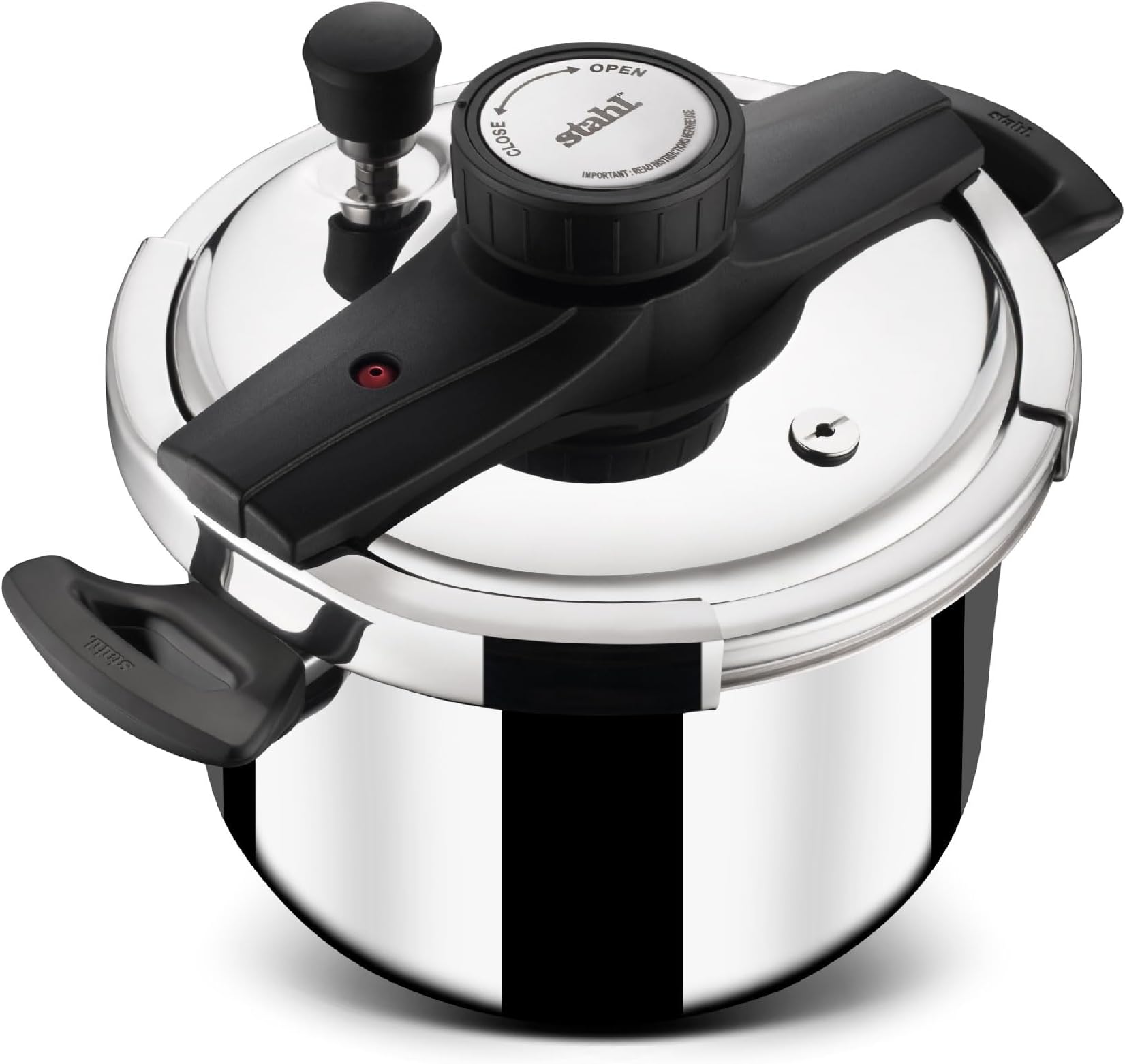 - Stahl Versatil Triply 5L Pressure Cooker, Induction Cooker, Outer Lid Pressure Cooker, Induction & Gas Stove Compatible, 5 Years Warranty
