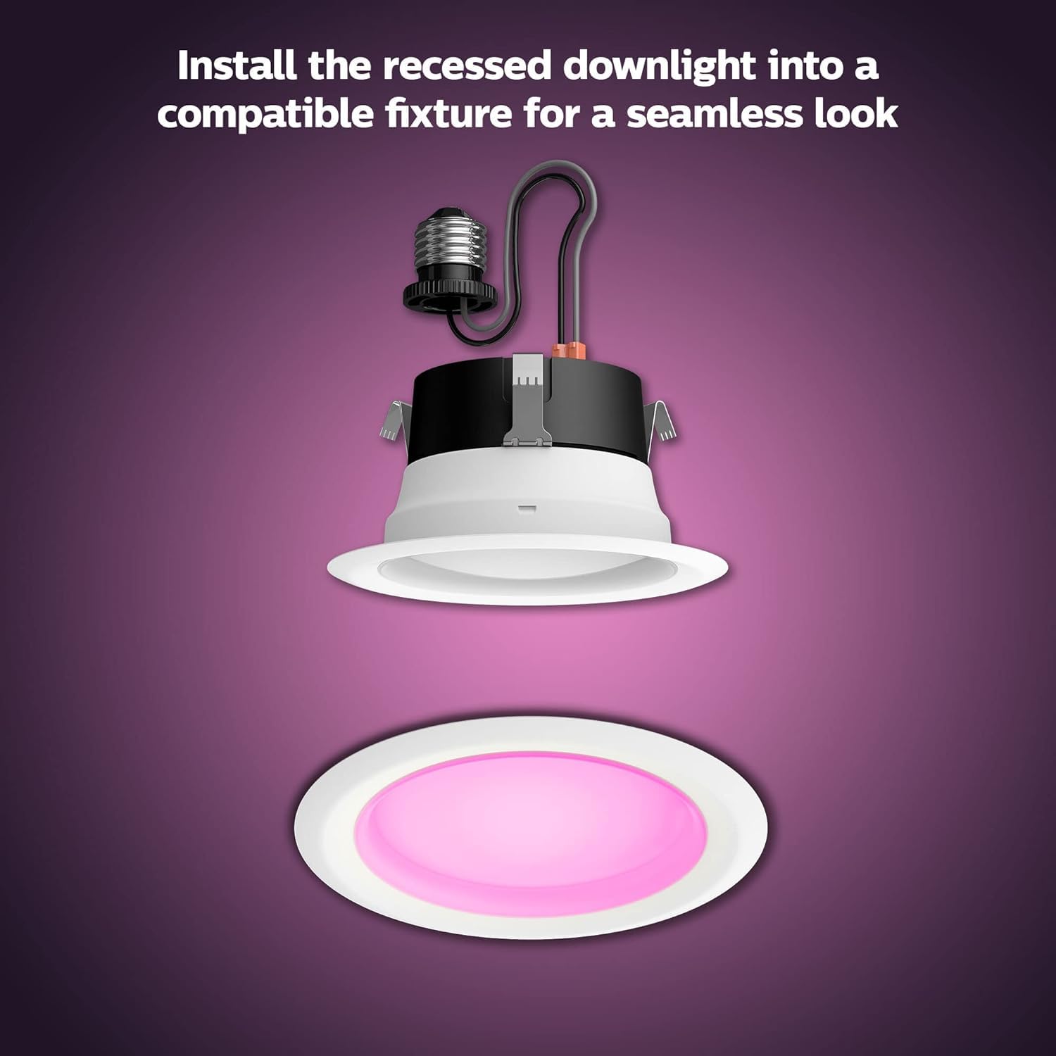 Philips Hue Smart Retrofit Recessed Lighting 4 inch - White and