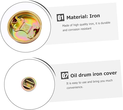 Miniatura 6 de 20 tapas de hebilla de tambor de aceite, 2 tapas de barril, tapas de tambor de 55 galones, tapones de barril, tapones de barril de plástico de 55