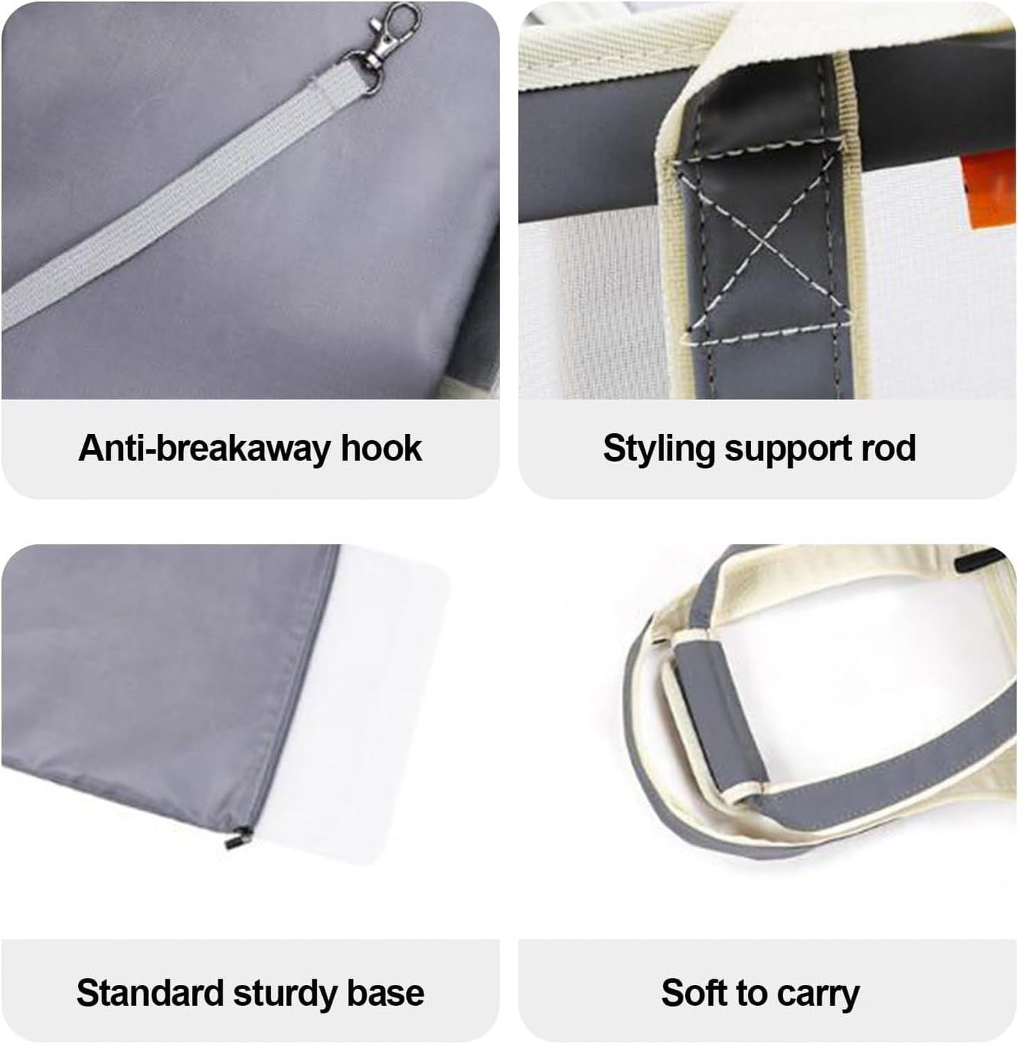 Borsa Trasportino per Cani e Gatti Piccoli, Grigio, Tote Pet Bag Portatile con Tasche e Guinzaglio di Sicurezza per Viaggio Shopping Outdoor, Yellow