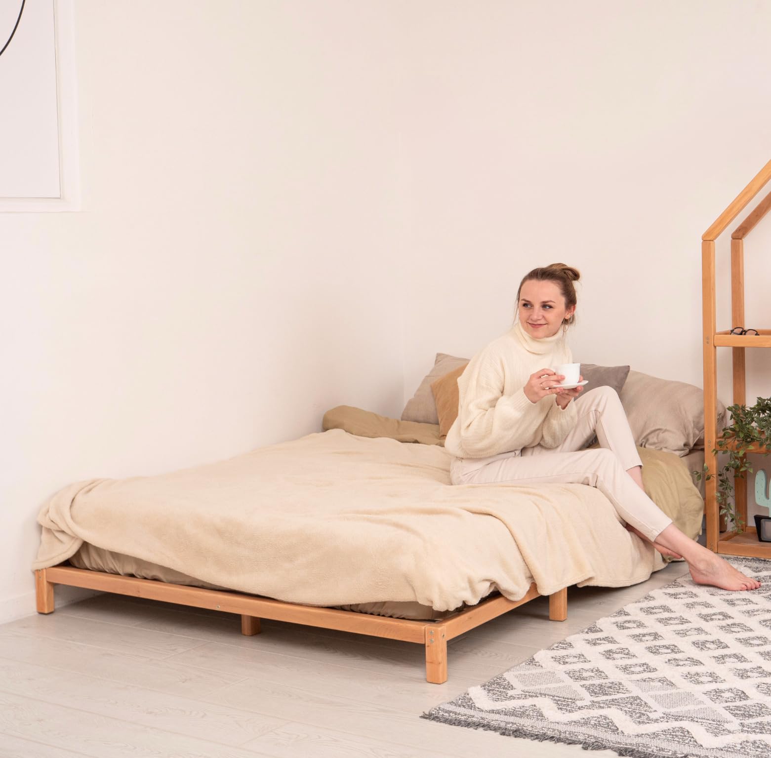 Amazon.com: Wooden Bed Frame Queen Size - Wooden Frame Full - King