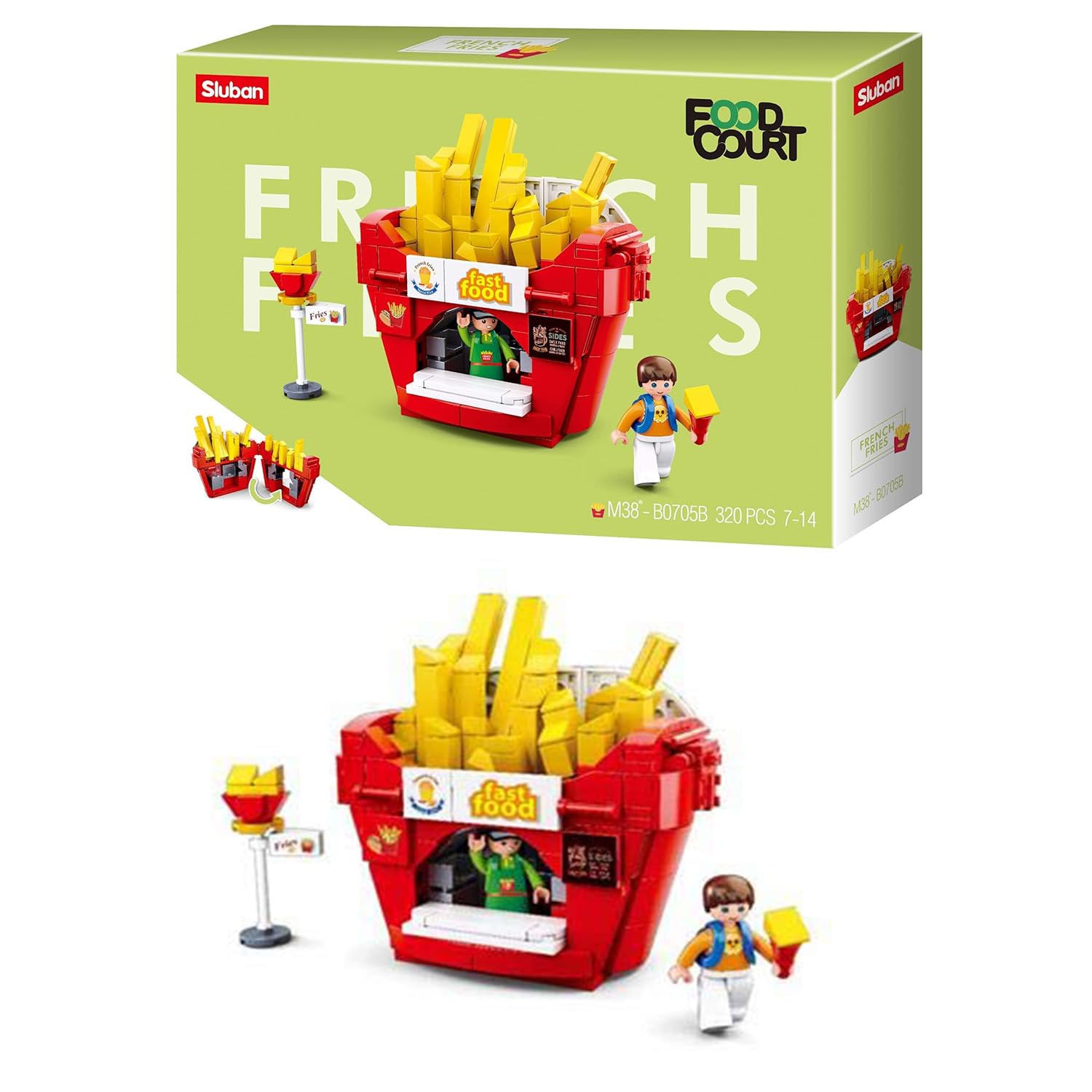 Sluban Oil Station Building Block Toy for Smart Kids | 320 Pieces | Educational Multicolor Construction Set with Mini Figures | Compatible with Major Brands | M38-B0705B