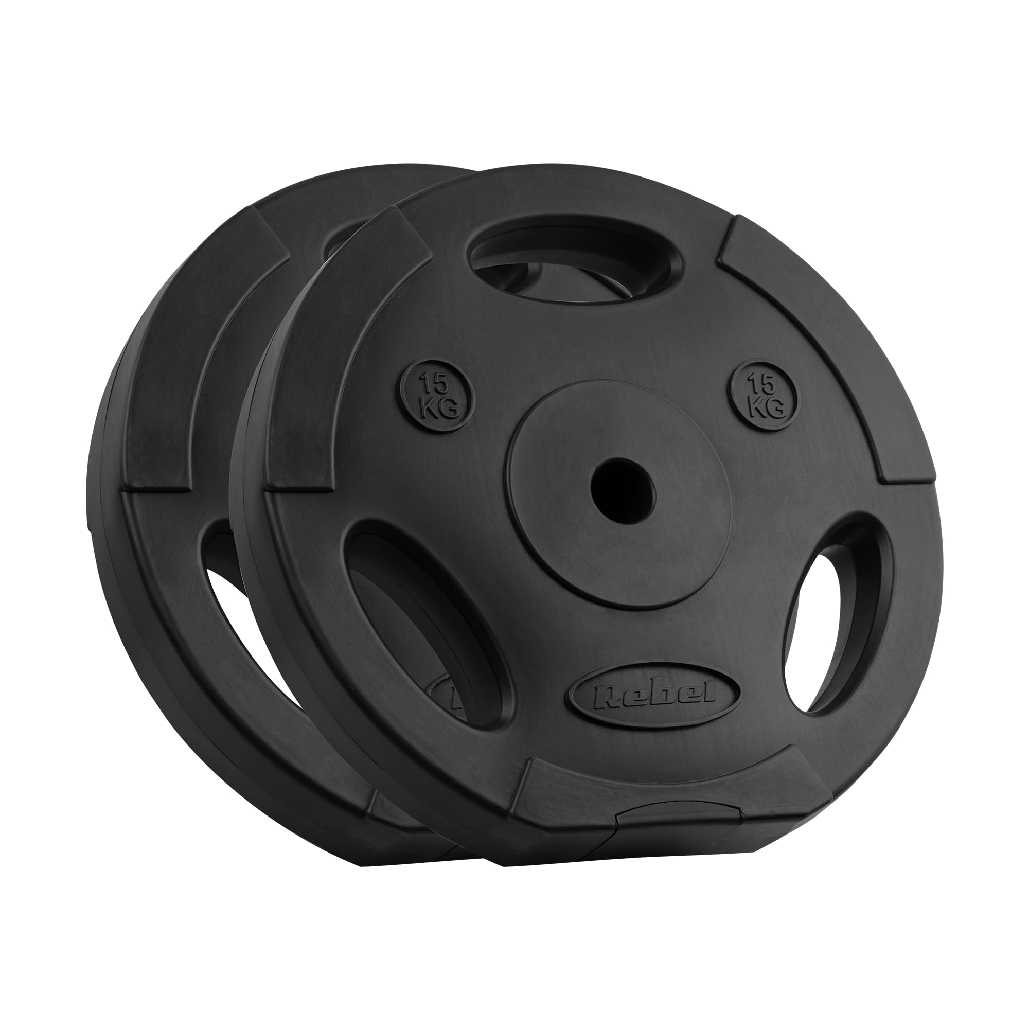 Kit de carga bituminosa Rebel 2 x 15 kg agujero placa de 31 mm con asas RBA-2124