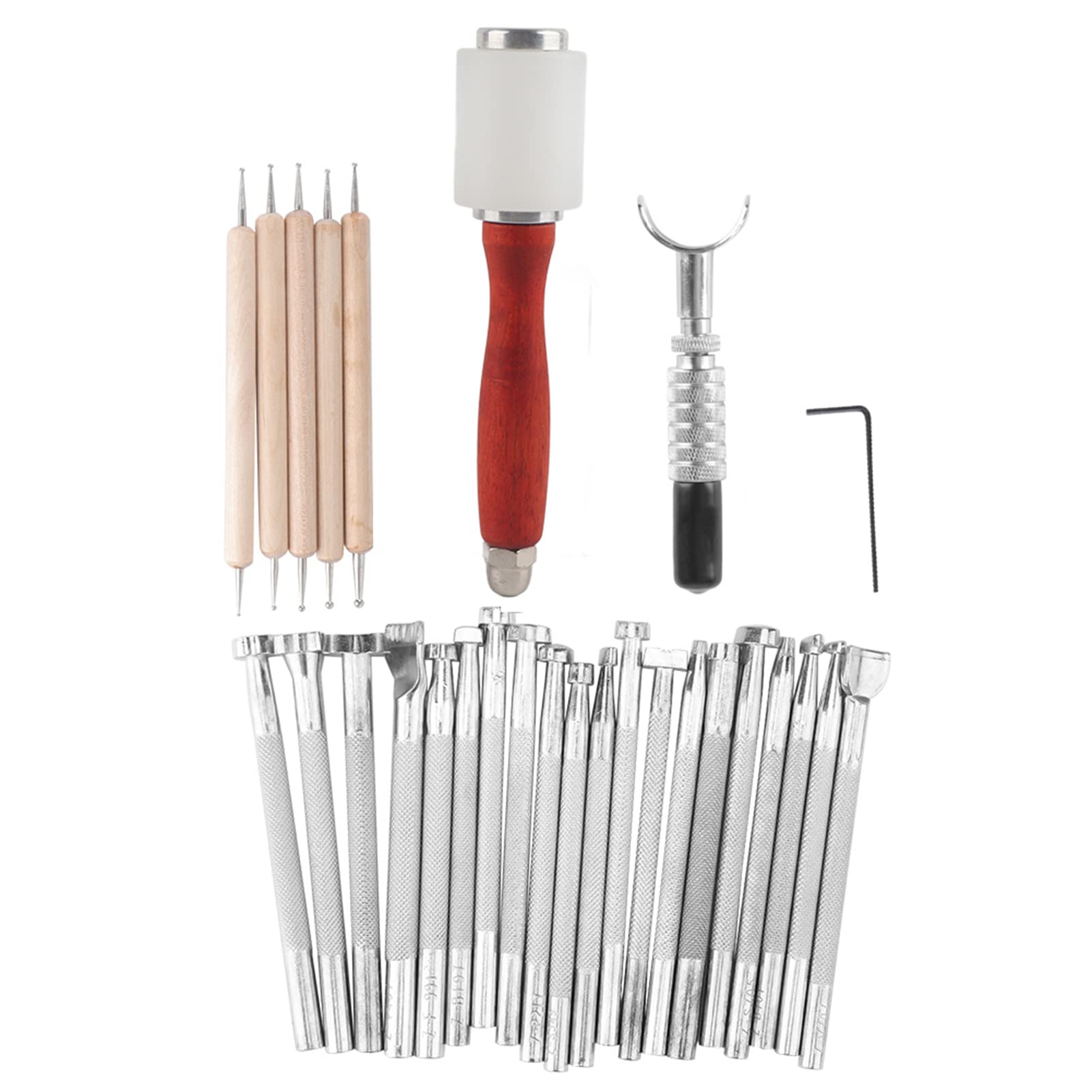 Amazon.co.jp: 刻印棒 ホック打ち具 穴あけパンチ ハンマー DIY